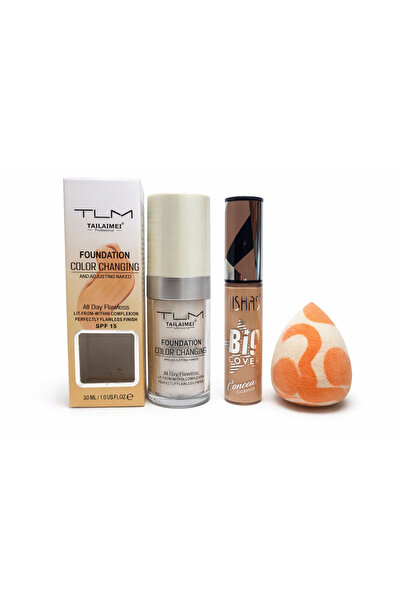 TLM Color Changing Makeup Kit – SPF 15 Foundation + USHAS Concealer + Makeup ...