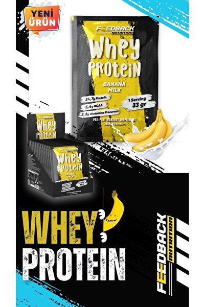 Feedback Nutrition Whey ProteİN Banana Milk (Muzlu Süt) 20*33 Gr