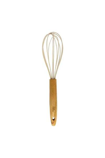 Parfait Silicone Wooden Hand Whisk Brown
