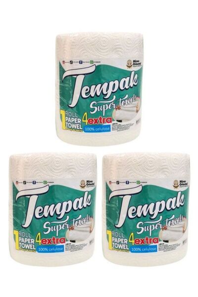 Tempak Turn de hârtie ROLL MIRAN 4PLY x3