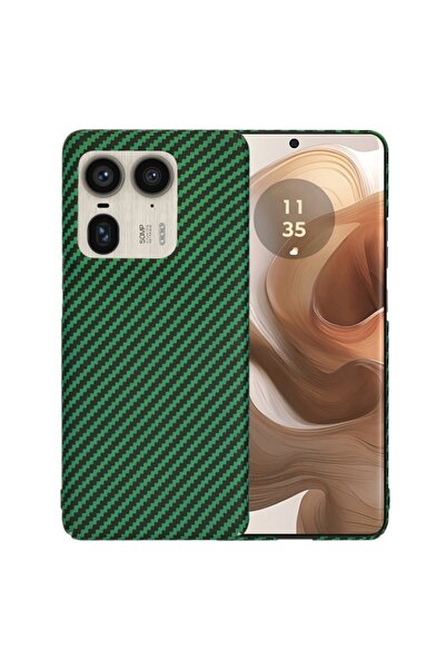 SKYDDAR INNOVATION Husă pentru Motorola Edge 50 Ultra, textură de carbon, Car...