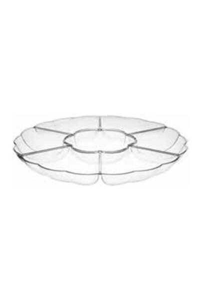 ARROW Modern and Elegant Design 6-Section Round Chip and Dip Serving Tray