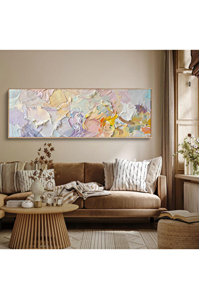 woodhomeworks Tek Parça Gerçek Ahşap Yatay Panorama Çerçeveli Tablo sanat