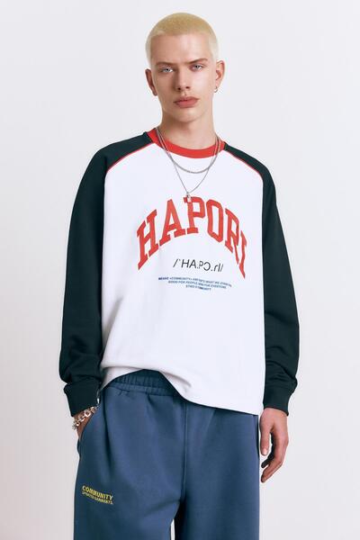 Pull & Bear Varsity round neck sweatshirt
