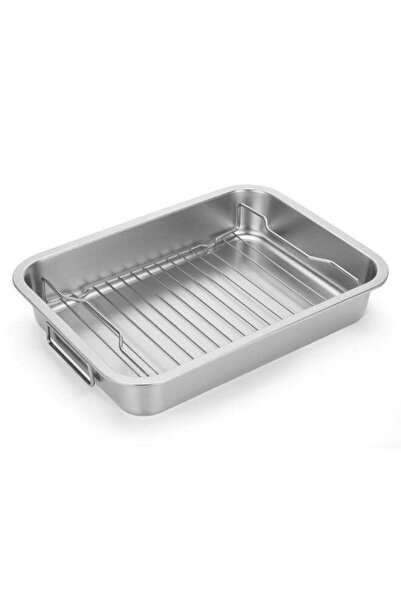 Generic Stainless Steel Roasting Pan - Heavy Duty Turkey Roasting Baking Broi...