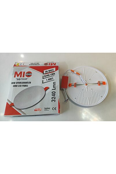 MİO 36W BEYAZ IŞIK AYARLANABİLİR SIVA ALTI YUVARLAK LED PANEL 3240 LÜMEN 6500...