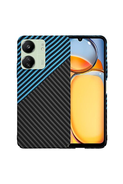 SKYDDAR INNOVATION Carcasă pentru Xiaomi Redmi 13C / Poco C65, textură carbon...