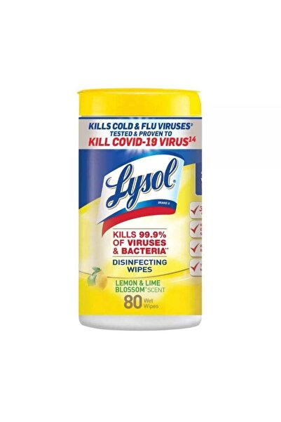Lysol Lemon and Lime Blossom Scented Disinfecting Wipes