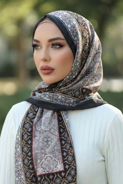 Vamelya سلسلة شالات سيينا القطنية ذات الملمس الفريد من نوعها، ذات الطابع الإي...