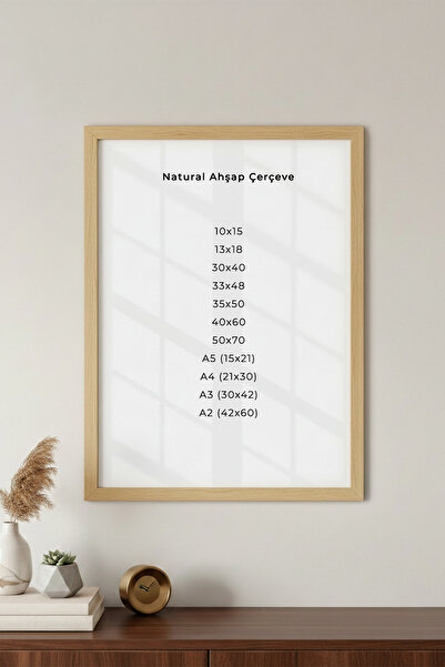 Zevahir Mobilya Dekorasyon 1 Piece Wooden Frame 35X50 cm |   Wooden Wall Fram...