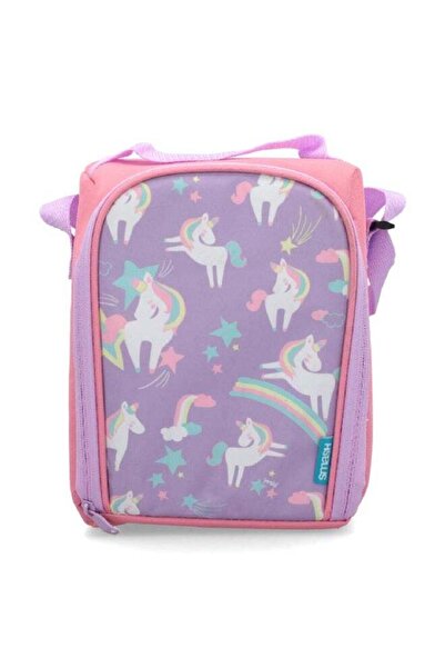 Smash Unicorn Printed Zipper Closure Lightweight Insulated Lunch Bag