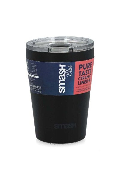 Smash Pure Taste Ceramic Lined Double Wall Stainless Steel Tumbler Black 236 ml