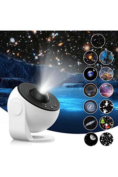 Generic Star Projector Night Light with 13 Galaxy Discs – 360° Rotating Starr...