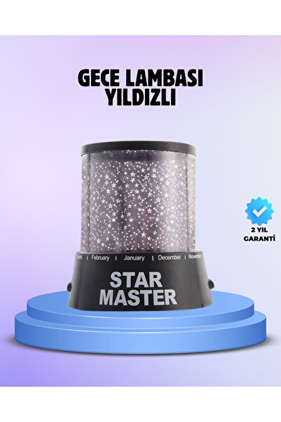 renklime Odayı Yıldızlarla Dolduran Galaxy Efektli LED Projektör Işık