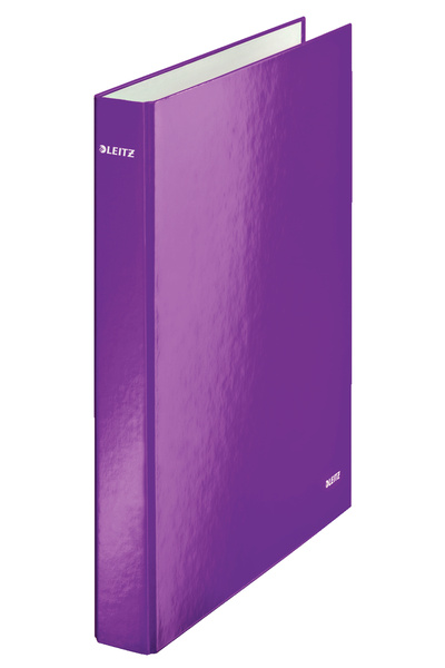 Leitz Mechanical Ring Binder A4 4 Rings 25mm/40mm Metallic Purple WOW
