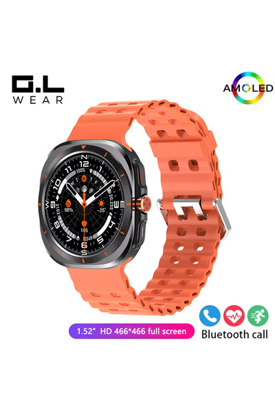 Choice ساعة أورانج 2026 الذكية الجديدة للرجال، مزودة بمراقبة معدل ضربات القلب...