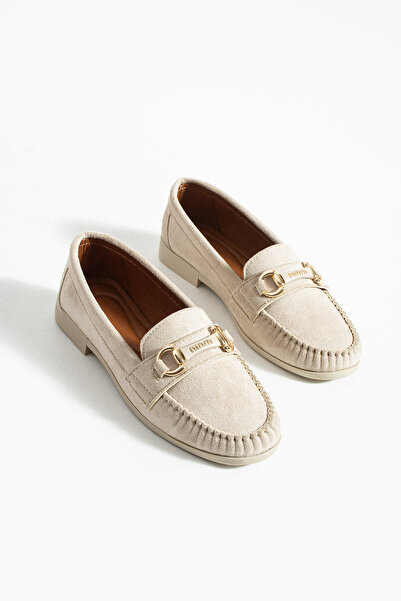 Neva'nın Butiği Balerini de damă MELLY din piele întoarsă cu detalii cu cataramă