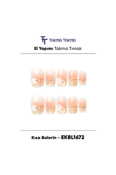 Takma Takma EKBL1672 L Beden Kısa Balerin 10'lu Tekrar Kullanılabilir El Yapı...