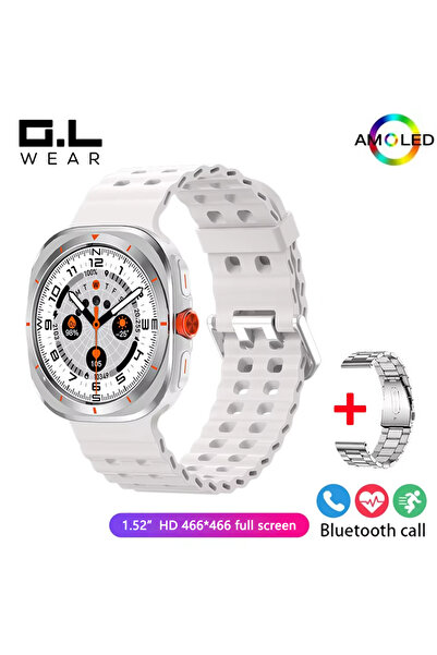 Choice Silvery ZJG-white 2026 New Men's Smart Watch Heart Rate Monitoring Blu...