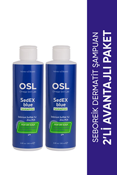 OSL Omega Skin Lab Osl Sedex Blue Shampoo 2-Pack Set 200ml