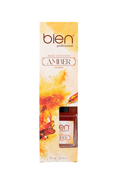 Bien Professional Amber Çubuklu Oda Kokusu 100 ml Kalıcı Ev Parfümü Bambu Çub...