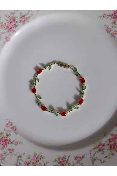 Reorah Collection Kırmızı Tulip Garden Bileklik