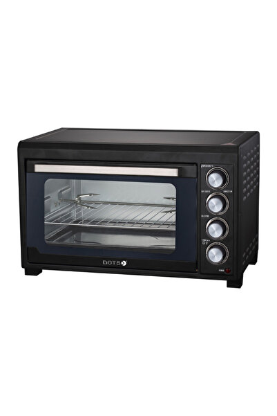 DOTS - Electric Oven, 45L Capacity, 2000W Power, with Accessories, Black - CO...