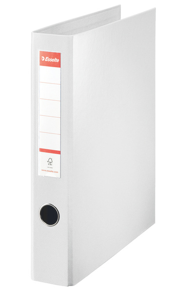 Esselte Clasator mecanic cu inele A4, 4 inele 40mm/60mm, alb, Jumbo