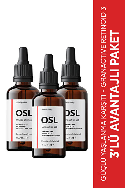 OSL Omega Skin Lab OSL Granactive Retinoid %3 In Squalene Serum 3'lü Set 30ml