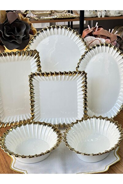 esbonaf Royking Line 6 Piece Serving Presentation Set / Tableware / Presentat...