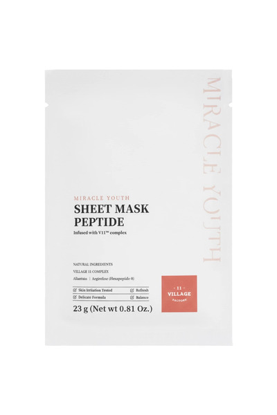 Generic Brand Miracle Youth Sheet Mask Peptide Masca de fata cu peptide 23 gr