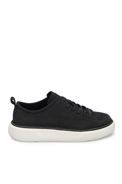 Tergan Siyah Hakiki Nubuk Deri Erkek Sneaker - E25I1AY57165-A64