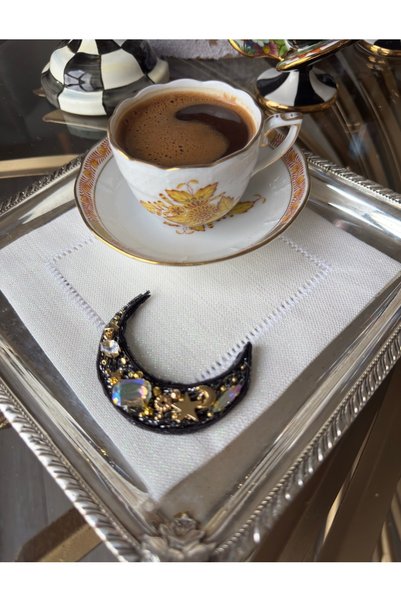 Hatice sakallı design 1 Moon-Themed Ramadan Moon Special Coffee and Cocktail Napkin