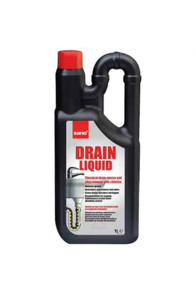 Sano drain, 1l liquid solution for unclogging drains