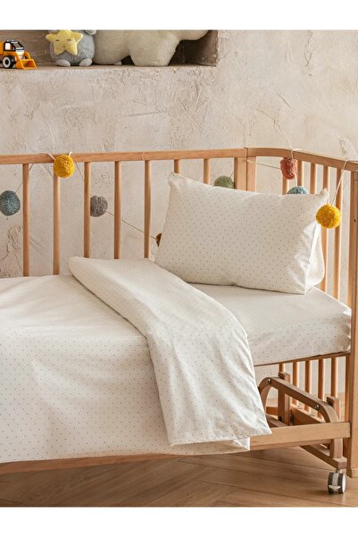 homewell 1. Hypoallergenic Polka Dot Baby Duvet Cover Set Made from Quality N...