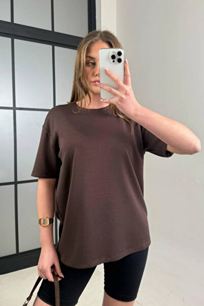 Moda Days Women's Oversize Basic T-Shirt Short Sleeve, Round Neck, Comfortabl...