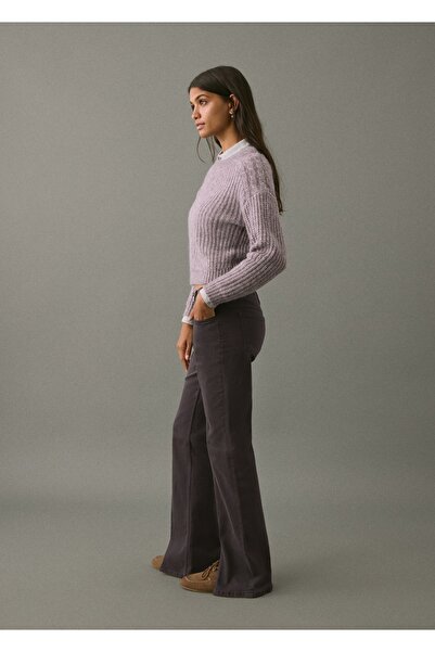 Mango Teen Yırtmaçlı flared jean