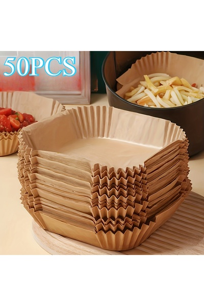 Choice1 50pcs Non-Stick Air Fryer Liners, 100 Pieces High-Quality Single Shee...