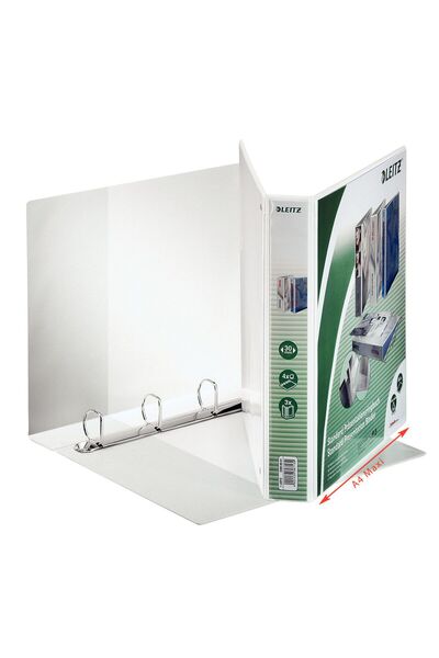 MC Micostore Leitz A4 κλασέρ 4 δακτυλίων 30mm/51mm λευκό maxi panorama