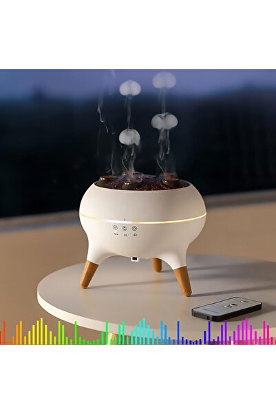 SOMIC Denizanası Şekilli Nemlendirici, 7 Renkli LED Işıklar Yağ Difüzörü Uzak...