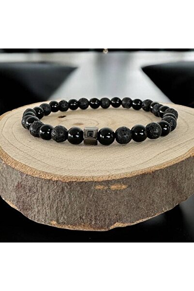 Ezera Brățară elegantă pentru bărbați Jamil, realizată din onix și piatră vul...