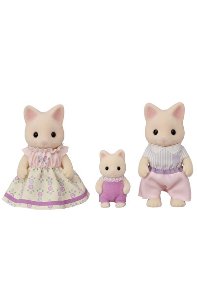 Epoch Figurine Sylvanian Families-Familia Pisicutelor Floral Trio