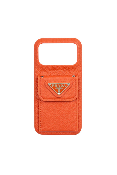 DUKKANCASE Orange Strap Card Holder Phone Case Dk369 iPhone 17 Promax