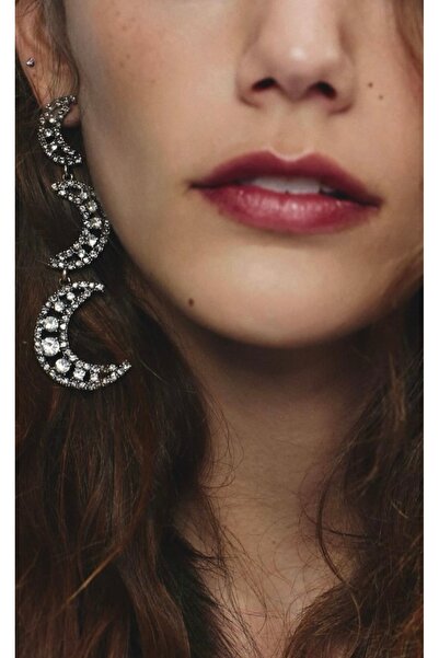 Vi store Imported Shiny Moon Earrings