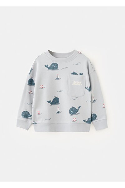 MANGO Baby Desenli cepli sweatshirt