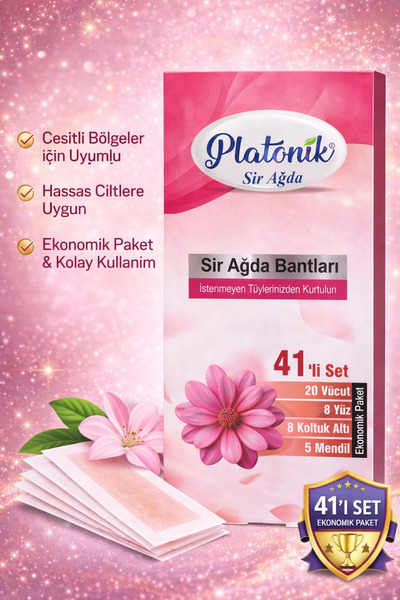 Platonik 41 Parça Ekonomik Ağda Seti Pudralı