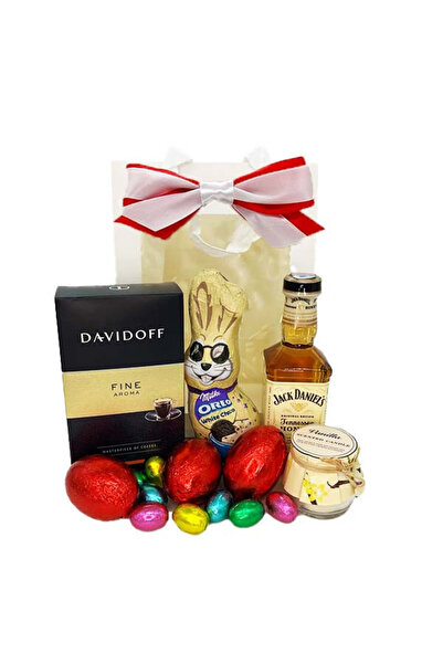 velve HappyEaster Package, Fine Aroma Coffee, scented candle, spirits, sweets