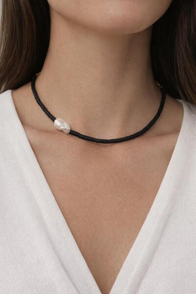 Hi Sister Hi Sisters Barok İnci Detaylı Fimo Boncuk Kolye