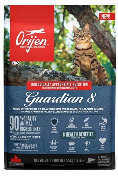 Orijen Guardian8 YetiÅŸkin Kediler iÃ§in Kedi MamasÄ± 4,5kg