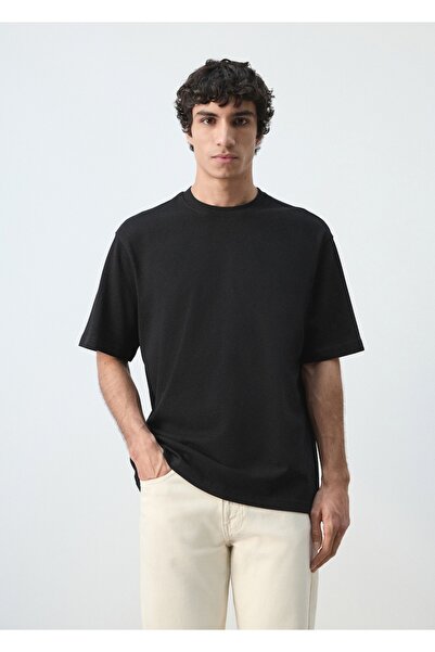 MANGO Man Heavy weight relaxed fit tişört